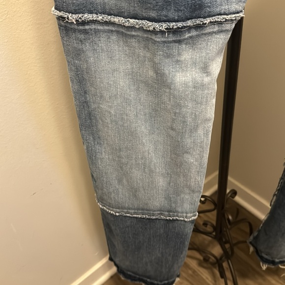 Men’s blue jeans like new two toned and patched in some areas - Picture 9 of 15